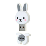 USB  16GB  Mirex  Кролик  серый  (ecopack)